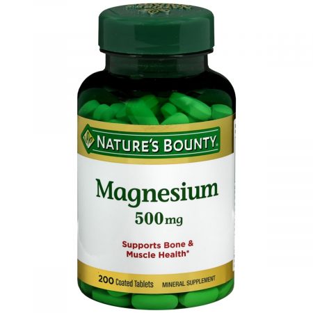 Nature's Bounty Magnesium 500 mg Tablets - 200 TB