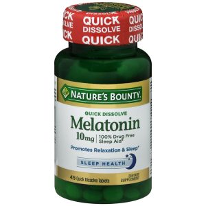 Nature's Bounty Melatonin 10 mg Quick Dissolve Tablets - 45 TB