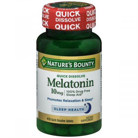 Nature's Bounty Melatonin 10 mg Quick Dissolve Tablets - 45 TB