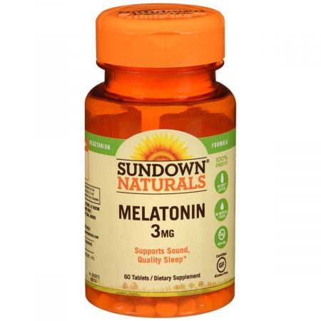 Sundown Naturals Melatonin 3 mg Dietary Supplement Tablets - 60 TB