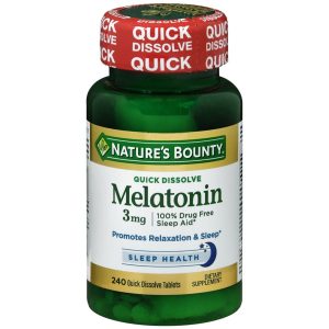 Nature's Bounty Melatonin 3 mg Quick Dissolve Tablets - 240 TB