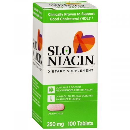 Slo-Niacin 250 mg Tablets - 100 TB