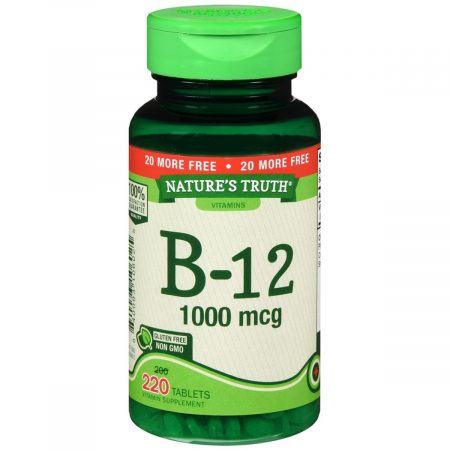 Nature's Truth B-12 1000 mcg Vitamin Supplement Tablets - 220 TB