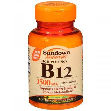 Sundown Naturals B12 1500 mcg Tablets - 60 TB