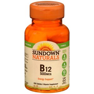 Sundown Naturals B12 500 mcg Tablets - 200 TB