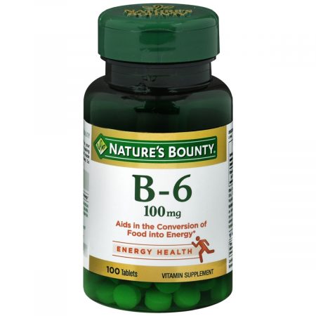 Nature's Bounty Vitamin B-6 100 mg Tablets - 100 TB