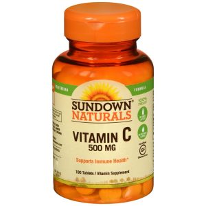 Sundown Naturals Vitamin C 500 mg Tablets - 100 TB