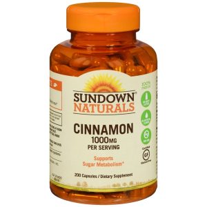 Sundown Naturals Cinnamon 1000 mg per Serving Capsules - 200 CP