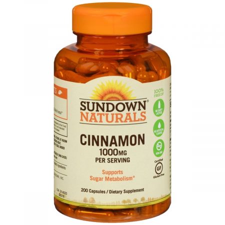 Sundown Naturals Cinnamon 1000 mg per Serving Capsules - 200 CP