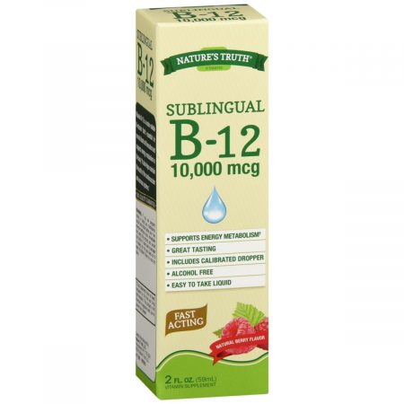 Nature's Truth Sublingual B-12 10,000 mcg Liquid Natural Berry Flavor - 2 OZ