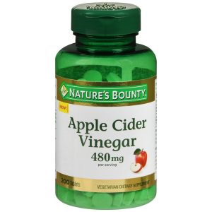 Nature's Bounty Apple Cider Vinegar 480 mg per Serving Tablets - 200 TB