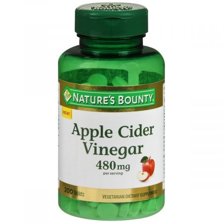 Nature's Bounty Apple Cider Vinegar 480 mg per Serving Tablets - 200 TB