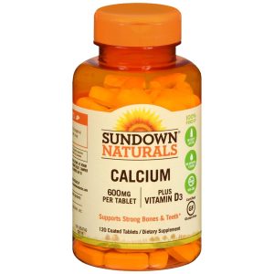 Sundown Naturals Calcium 600 mg plus Vitamin D3 Tablets - 120 TB