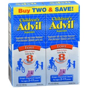Advil Children's Fever Ibuprofen Liquid Suspension Grape Flavored - 8 OZ