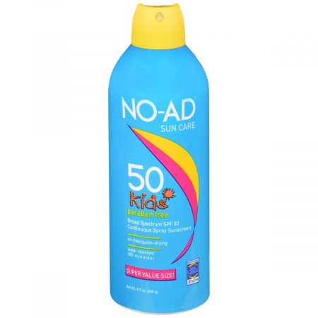 NO-AD Kids Continuous Spray Sunscreen SPF 50 - 8.7 OZ