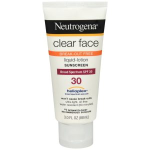 Neutrogena Clear Face Break-Out Free Liquid-Lotion Sunscreen SPF 30 - 3 OZ