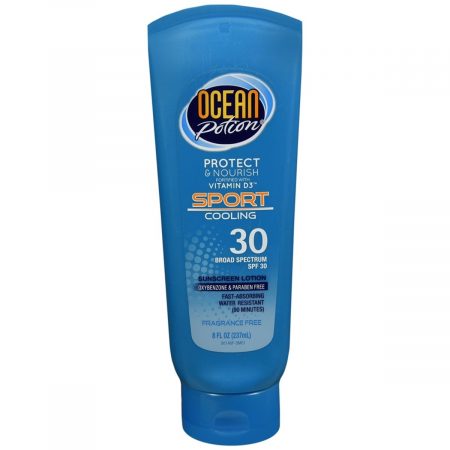 Ocean Potion Sport Cooling Sunscreen Lotion SPF 30 - 8 OZ