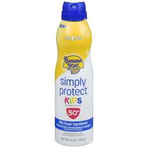 Banana Boat Simply Protect Kids Sunscreen Lotion Spray SPF 50+ - 6 OZ