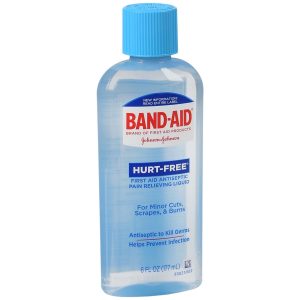 BAND-AID Hurt-Free Antiseptic Pain Relieving Wash - 6 OZ