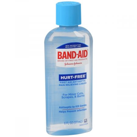 BAND-AID Hurt-Free Antiseptic Pain Relieving Wash - 6 OZ