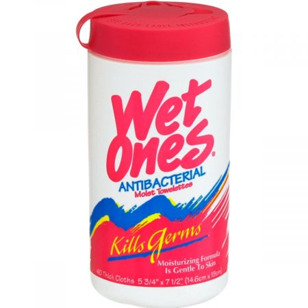 WET ONES Towelettes Antibacterial - 40 EA