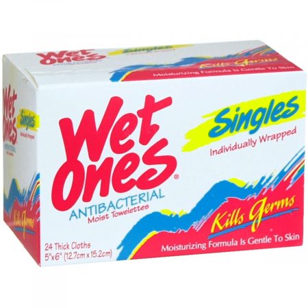 WET ONES Towelettes Antibacterial - 24 EA