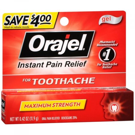 Orajel Oral Pain Reliever/Antiseptic - 0.42 OZ