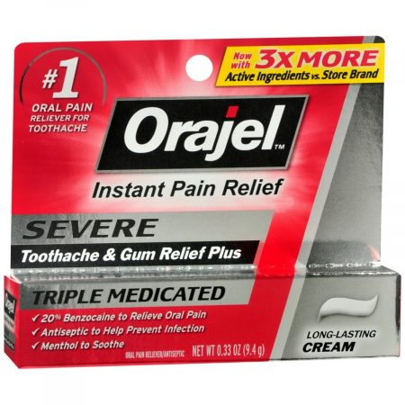 Orajel Severe Instant Pain Relief Cream - 0.33 OZ