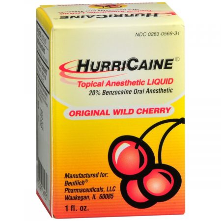 Hurricaine Topical Anesthetic Liquid Original Wild Cherry - 1 OZ