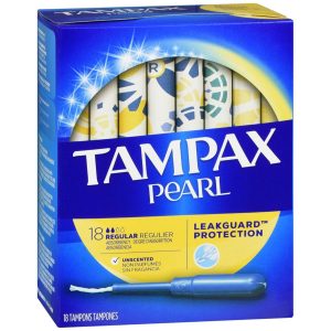 Tampax Pearl Tampons Regular Absorbency Unscented - 18 EA