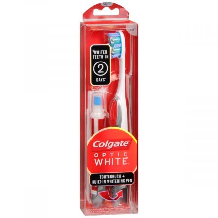 Colgate Optic White Toothbrush + Built-In Whitening Pen Soft - 1 EA