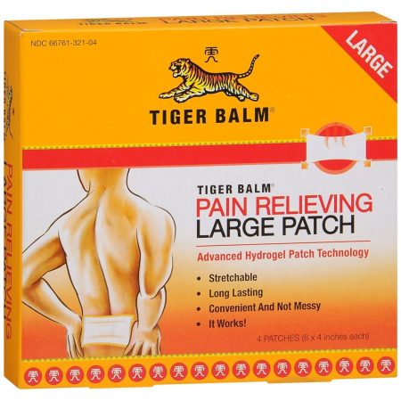 Tiger Balm Pain Relieving Patch Large - 4 EA