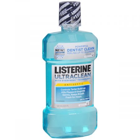 Listerine Ultraclean Antiseptic Mouthwash Arctic Mint - 500 ML