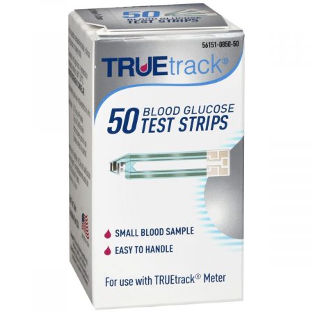 TrueTrack Blood Glucose Test Strips - 50 EA