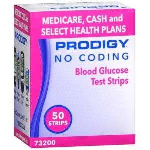 PRODIGY No Coding Blood Glucose Test Strips - 50 EA