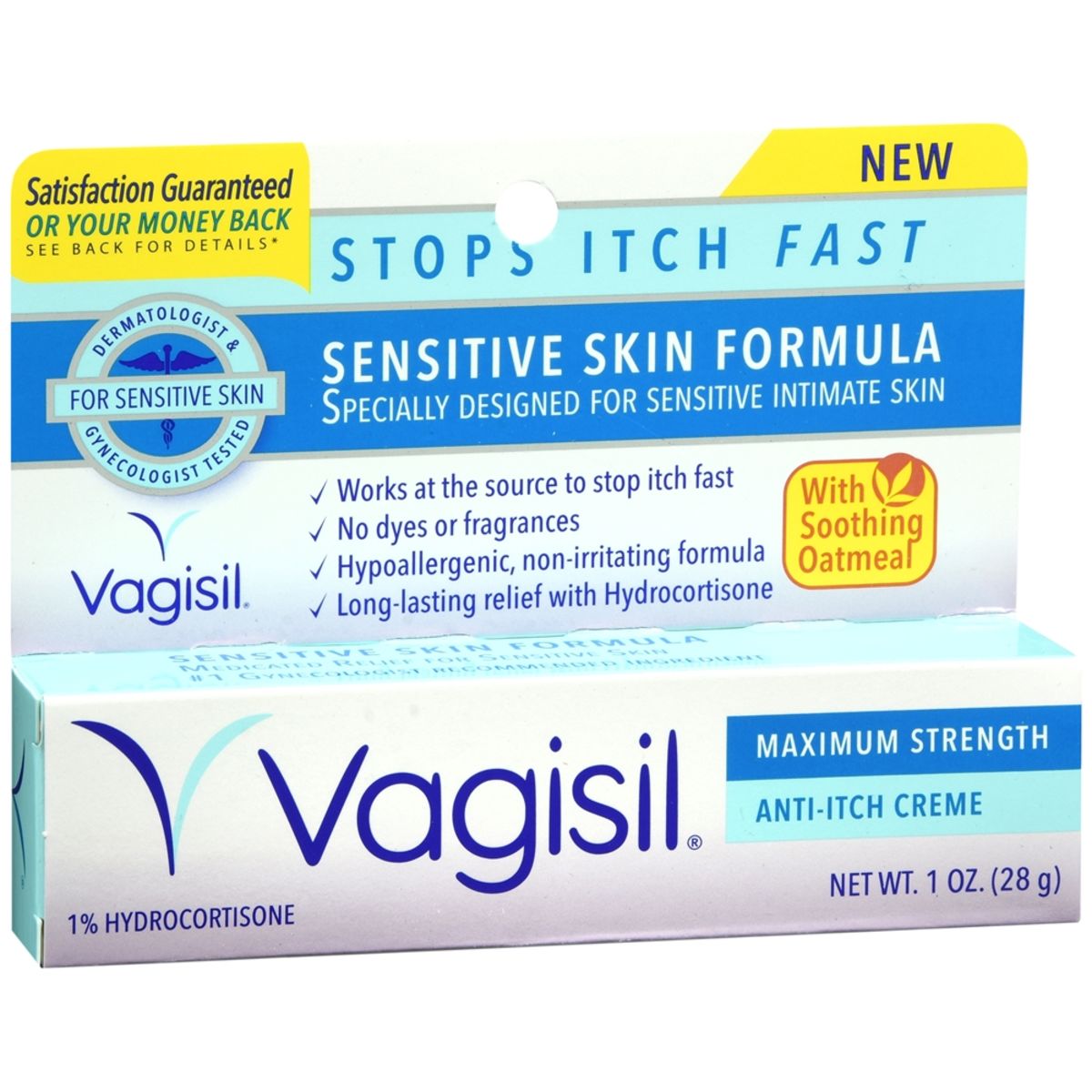 Vagisil Anti-Itch Creme Maximum Strength Sensitive Skin Formula - 1 OZ