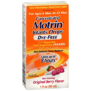 Motrin Concentrated Infants' Drops Dye-Free Original Berry Flavor - 1 OZ