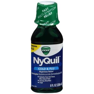 Vicks NyQuil Cold & Flu Nighttime Relief Liquid - 8 OZ