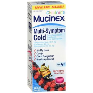 Mucinex Children's Multi-Symptom Cold Liquid Very Berry Flavor - 6.8 OZ