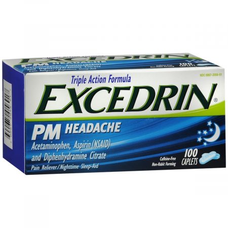 Excedrin PM Headache Caplets - 100 CP