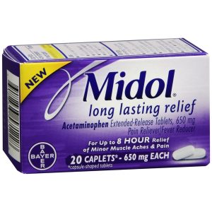 Midol Long Lasting Relief Caplets - 20 CP