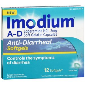 Imodium A-D Anti-Diarrheal Softgels - 12 CP