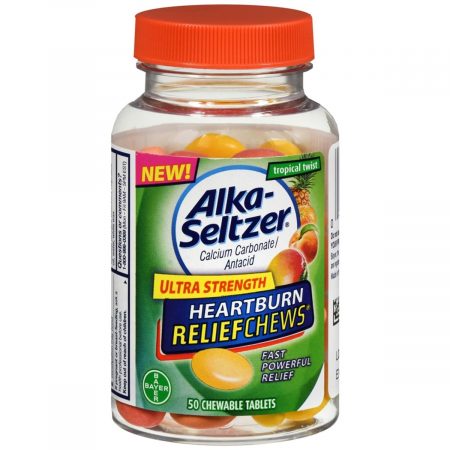 Alka-Seltzer Ultra Strength Heartburn Relief Chews Tropical Twist - 50 EA