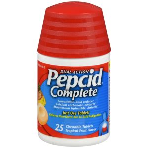 Pepcid Complete Chewable Tablets Tropical Fruit Flavor - 25 TB
