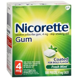 Nicorette Gum 4 mg Fresh Mint - 100 EA