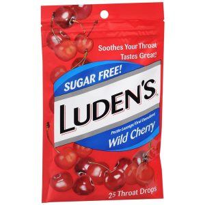 Luden's Throat Drops Sugar Free Wild Cherry - 25 EA