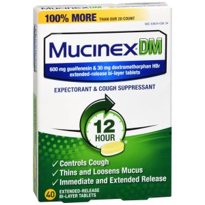 Mucinex DM Expectorant & Cough Suppressant Extended-Release Bi-Layer Tablets - 40 TB