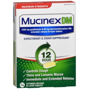 Mucinex DM Expectorant & Cough Suppressant Extended-Release Bi-Layer Tablets Maximum Strength  - 14 TB