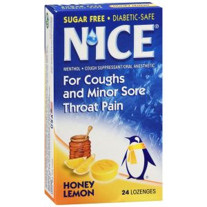 N'ice Lozenges Sugar Free Honey Lemon - 24 EA