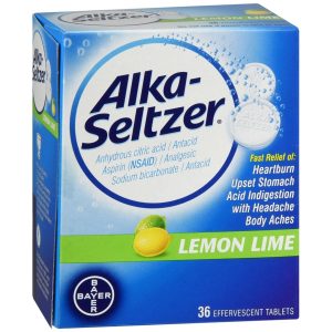 Alka-Seltzer Effervescent Tablets Lemon Lime - 36 TB
